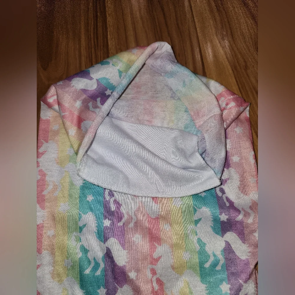 Colorful Unicorn Patterned Face Mask Rave Festival Ski With Mouth Padding